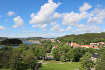 Fototapeta na wymiar View from Bohus fästning nearby Gothenburg, Sweden 