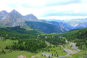 Izoard pass, a road that takes cyclists, hikers and drivers from the briançonnais to the château Queyras
