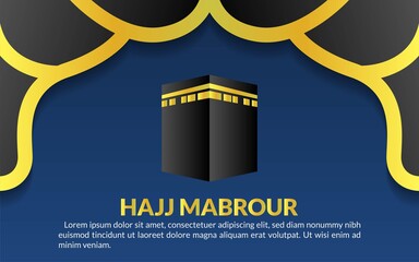 template background mecca isometric , muslim hajj mabrour islamic eid adha illustration, decoration web greeting muslim
