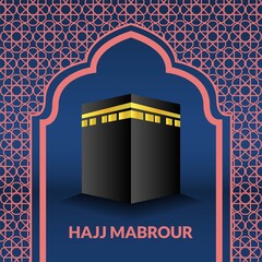 template background mecca isometric , muslim hajj mabrour islamic eid adha illustration, decoration web greeting muslim
