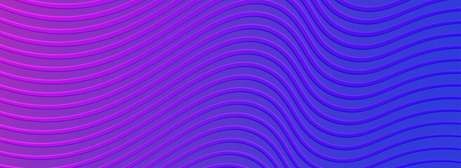 Abstract Blue and Purple Gradient Background Design with Dynamic Lines Concept.