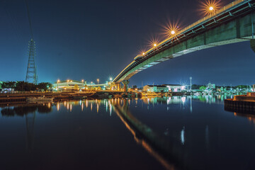 Fototapeta premium 兵庫県姫路市の夜景