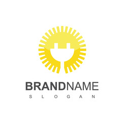 Electrical Logo Design Template. Bolt Energy Symbol.