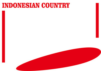illustration of an background indonesia red and white