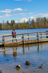 View of mt. Baker in the park