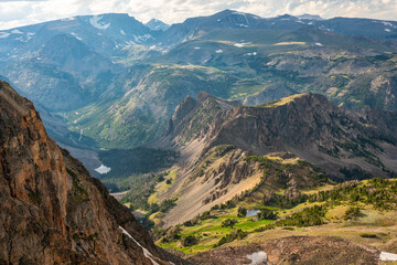 Fototapeta premium Dramatic overlook on the Beartooth Scenic Byway 