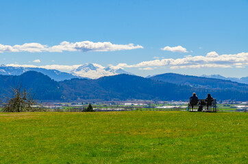 Fraser River Heritage Park in the sunny day