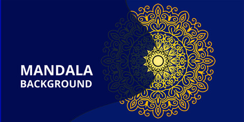 Islamic Luxury Ornament Mandala Background Template  Design.