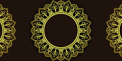 Islamic Luxury Ornament Mandala Background Template  Design.