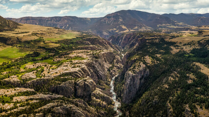 Chief Joseph Scenic Highway  - dramatic canyon formed by the Clarks Fork of the Yellowstone River