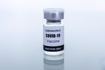 Vaccine bottle for vaccination against coronavirus or covid-19