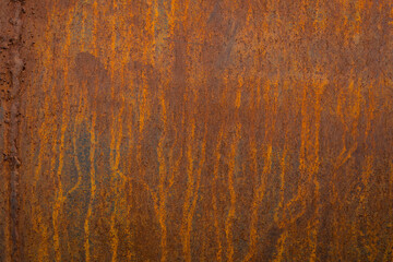 Grunge rusted metal texture, rust, and oxidized metal background. Old metal iron panel