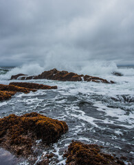 crashing waves