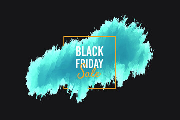 Black Friday. Fireworks discounts. Black friday sale type on firework background. Black friday sale banner. Vector illustration.