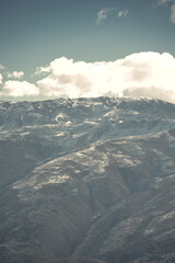 clouds over the mountains
