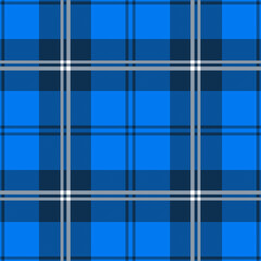 blue tartan seamless vector pattern