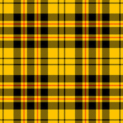 yellow tartan seamless vector pattern