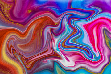 Alcohol ink colors translucent. Abstract multicolored marble texture background. Design wrapping paper, wallpaper. Mixing acrylic paints. Modern fluid art