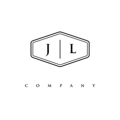 initial JL logo design vector