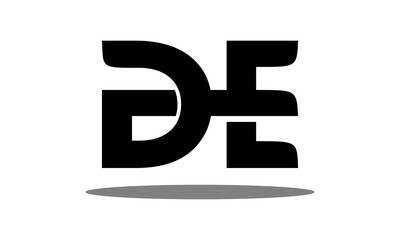 simple D&E alphabet vector