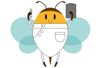 small hero working bee medical