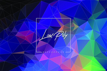 low poly abstract background vector