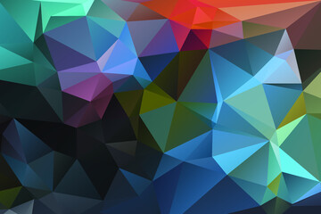 low poly abstract background vector