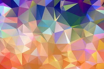 Geometric colorful background with triangular polygons. Abstract design. low poly Vector illustration.