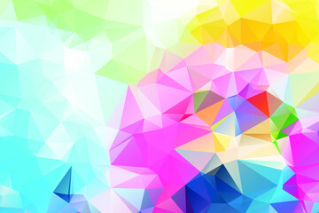 Geometric colorful background with triangular polygons. Abstract design. low poly Vector illustration.
