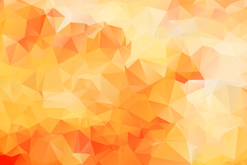 Low-poly background in the form of chaotic colorful polygons. Wall décor. Minimalist style. 3d illustration.