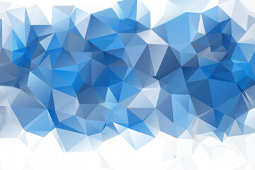 blue shining triangular background. Creative geometric illustration in Origami style with gradient. Triangular pattern for your business design