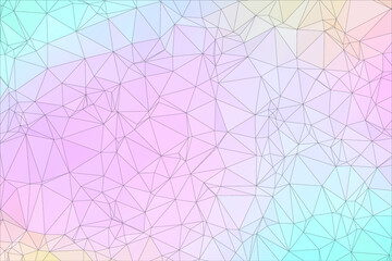 Colorful abstract geometric background with triangular low poly geometric background consisting of triangles of different sizes and colors