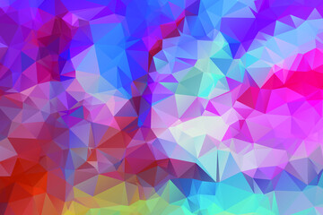 Geometric colorful background with triangular polygons. Abstract design. low poly Vector illustration.