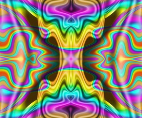 Computer generated abstract colorful fractal artwork