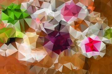 colorful low poly background