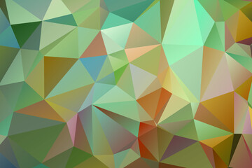 Fototapeta premium Multicolor geometric rumpled triangular low poly origami style gradient illustration graphic background. Vector polygonal design for your business. Rainbow, spectrum image.