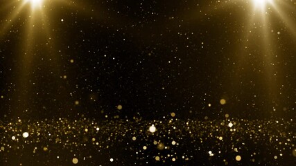 Particles gold event awards trailer titles cinematic concert openers end credit background loop