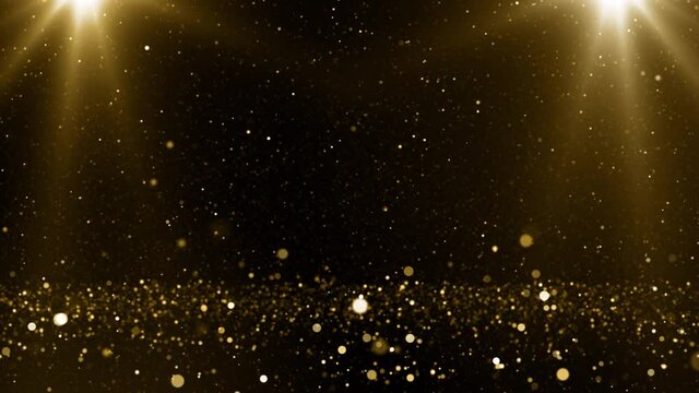Particles gold event awards trailer titles cinematic concert openers end credit background loop
