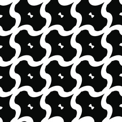  vector seamless pattern with triangular elements. abstract ornament for wallpapers and backgrounds. Black and white colors.