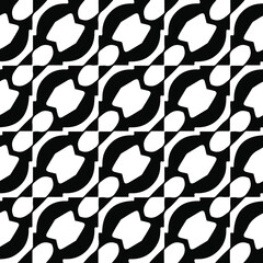  vector seamless pattern with triangular elements. abstract ornament for wallpapers and backgrounds. Black and white colors.