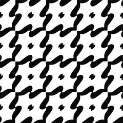 vector seamless pattern with triangular elements. abstract ornament for wallpapers and backgrounds. Black and white colors.
