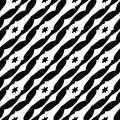  vector seamless pattern with triangular elements. abstract ornament for wallpapers and backgrounds. Black and white colors.