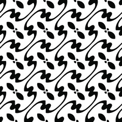 Fototapeta na wymiar vector seamless pattern with triangular elements. abstract ornament for wallpapers and backgrounds. Black and white colors.
