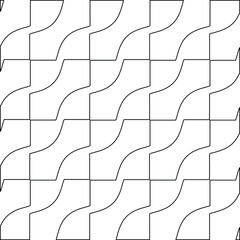 Vector geometric pattern. Repeating elements stylish background abstract ornament for wallpapers and backgrounds. Black and white colors.