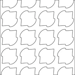Vector geometric pattern. Repeating elements stylish background abstract ornament for wallpapers and backgrounds. Black and white colors.