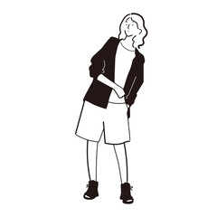 ボーイッシュな女性