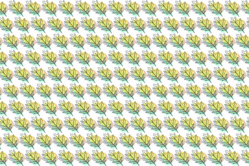 Minimal botanical art seamless pattern. Tropical monstera leaves silhouette and line art on pastel beige background. Exotic leaf vector design. Hand drawn line art