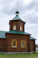 Fototapeta na wymiar rural wooden church