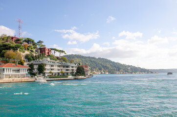 Naklejka premium Sights of Turkey on the seashore in Istanbul 