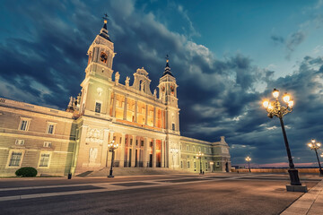 Almudena Cathedral in Madrid, Spain